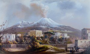 Vue avec neige de Torre del Greco - Unbekannt Unbekannt